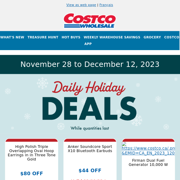 Unwrap day 12 deals — Daily Holiday Deals continue on Costco.ca!