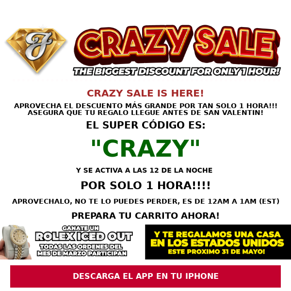 Javier The Jeweler NYC,  CRAZY SALE IS HERE! APROVECHALO! 🤩