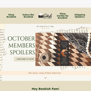 October Members Shop Sneak Peeks😍