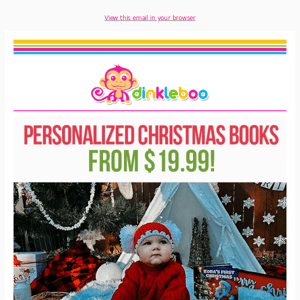 Personalised Christmas story books from $19.99!