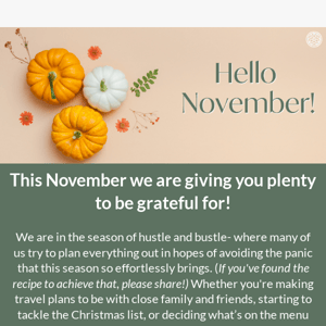 We're Giving You Plenty To Be Grateful For!