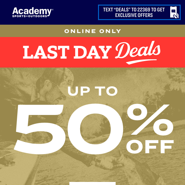 LAST DAY: Up to 50% Off Deals 💰