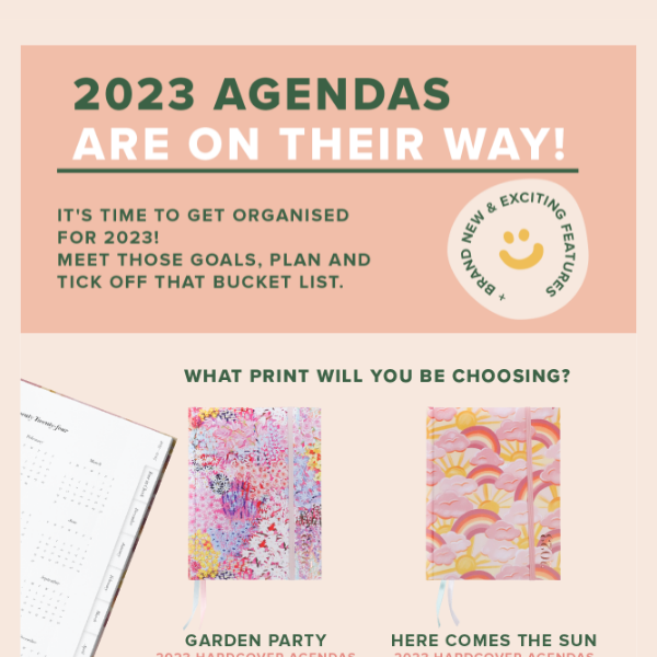✏️ Our 2023 Agendas are almost HERE! ✏️