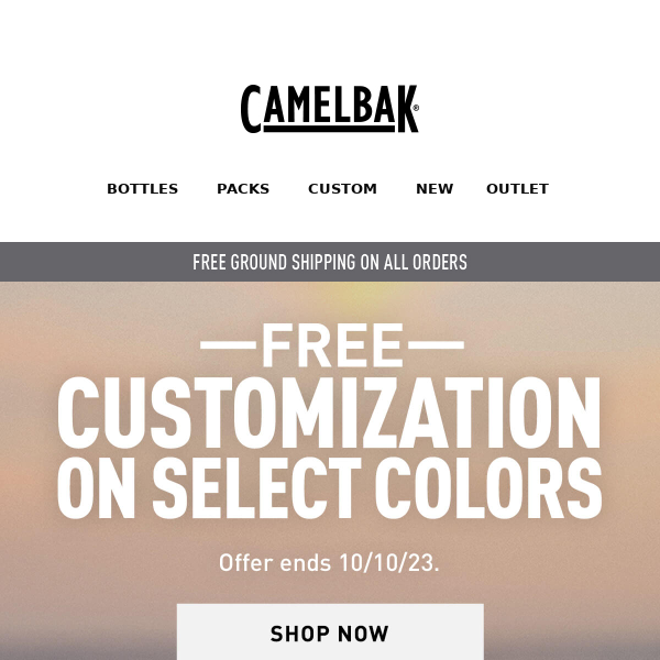 FREE CUSTOMIZATION on your favorite colors