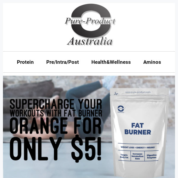 Limited Time Offer: $5 Fat Burner Orange with Orders $100+! 🔥