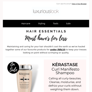 Hair Essentials under £25