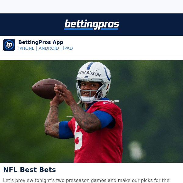 best nfl bets to make today