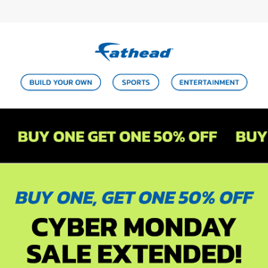 SALE EXTENDED: Cyber Monday 🎉
