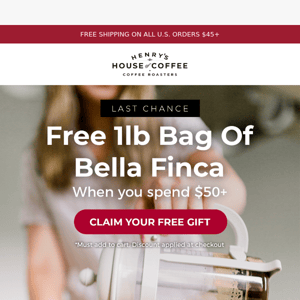 Last Chance: FREE GIFT on us