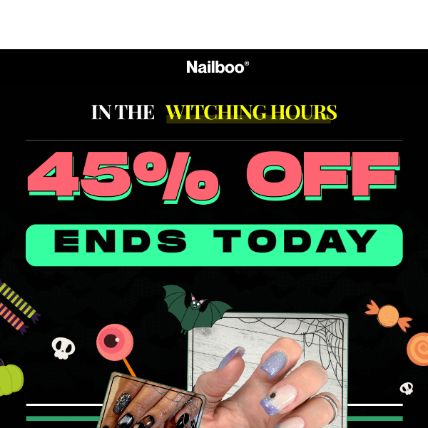 Nailboo last day for 45% off 🎃