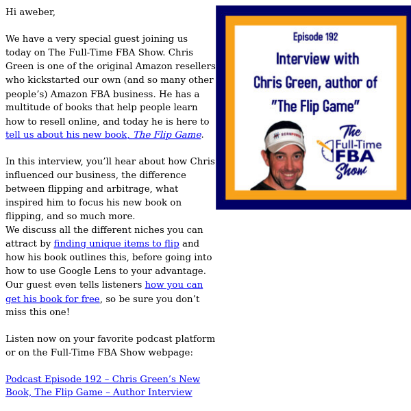 Chris Green’s New Book, The Flip Game – Author Interview - Ep 192