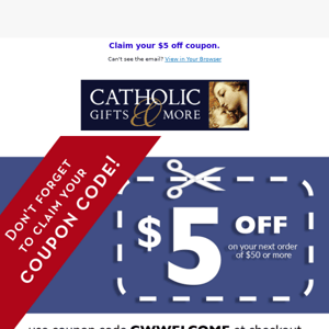Don't forget to claim your $5 off Coupon!