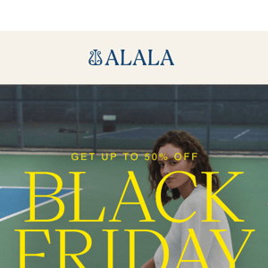 BLACK FRIDAY IS HERE: Up to 50% OFF