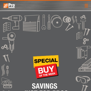 NEW Savings Boost 👉 Pro Special Buys Inside