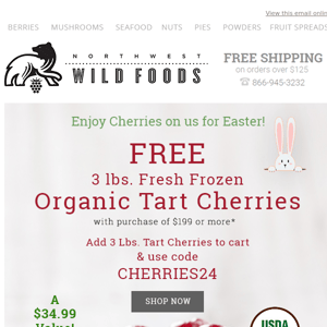 Free Cherries with purchase! 🍒