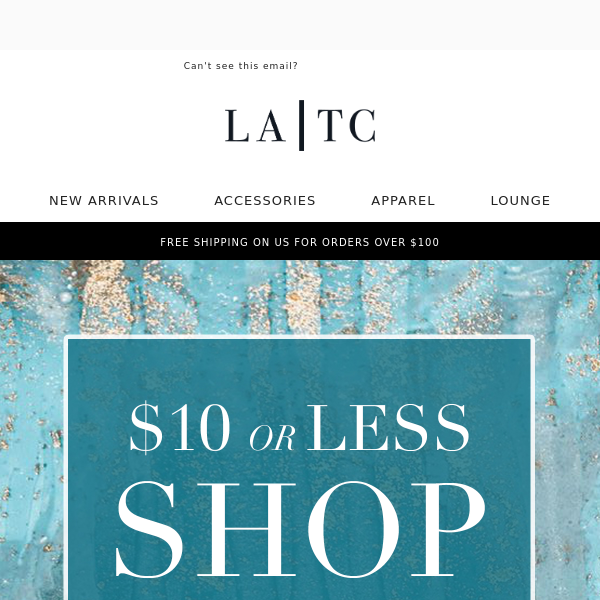 Check out our $10 or less SHOP!