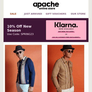  10% Off New Season Pay Later With Klarna