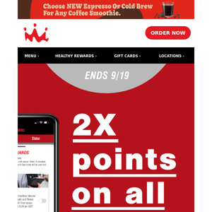 2x Points On The App This Week