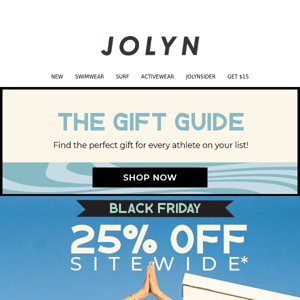 Don’t wait until Friday: Take 25% off SITEWIDE Today