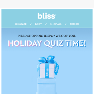 Holiday Gift Quiz ✨