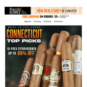 Top Connecticut cigar picks for mild smoky goodness.