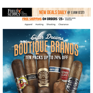 😴 Cigar dreams: Henry Clay, Illusione, JFR, Kristoff, La Gloria Cubana & more up to 74% off!