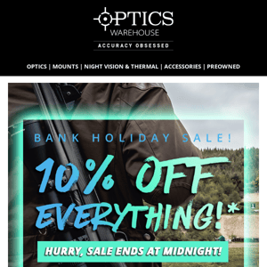 Still Time to Get 10% Off! Ends at Midnight!