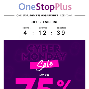 Only minutes left to shop up to 75% off! Act now to save on deals!