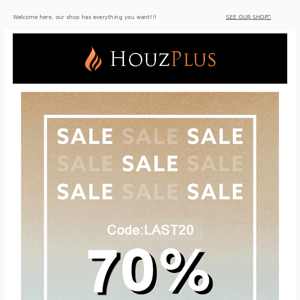 70% off for you