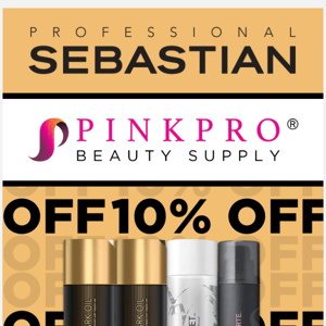 Reminder: 10% OFF These Sebastian Products!!! 😘