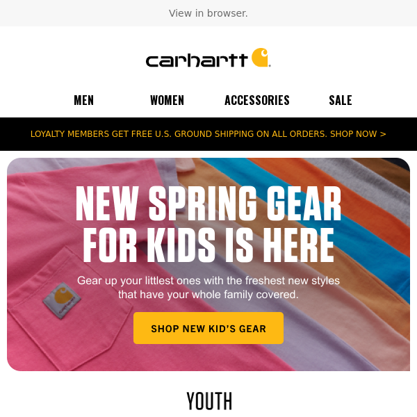 New kid-sized gear for spring