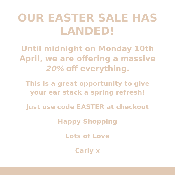 Our Easter Sale is live...