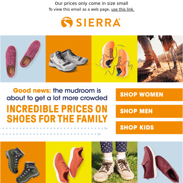 Shoe savings for the family