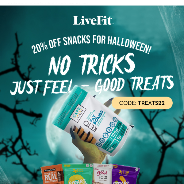 20% off snacks for Halloween 🎃