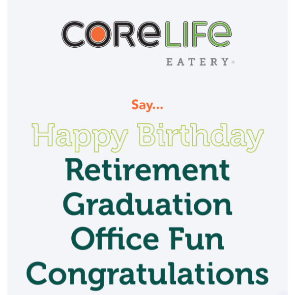 Celebrate Every Occasion 🎉 with CoreLife Eatery