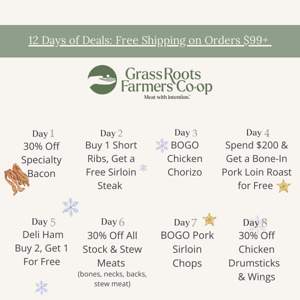 Last Day, BEST Day: 50% off ground meats