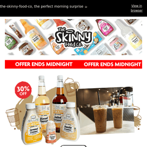 The Skinny Food Co, 30% Off BARISTA