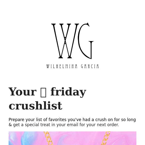 Your 🖤 Friday crushlist