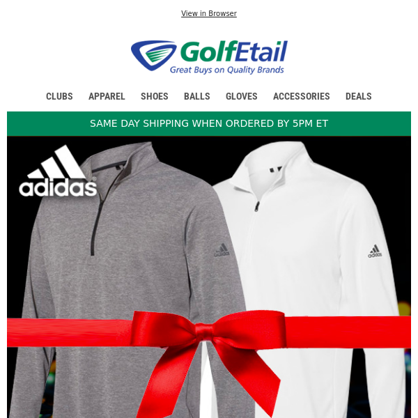  Great 🎁 ideas from Adidas, TaylorMade, Callaway & Srixon • Save Now