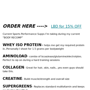 **CURRENT SUPPLEMENTS**