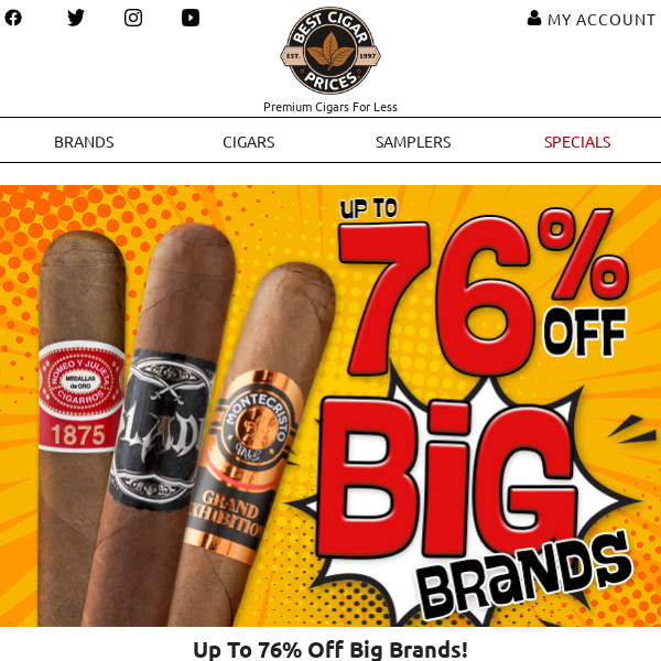💥 Up To 76% Off Big Brands 💥