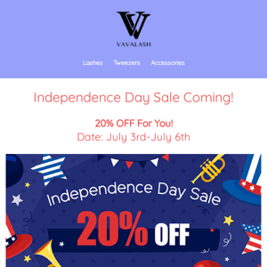 20% OFF😍  Happy Independence Day💝