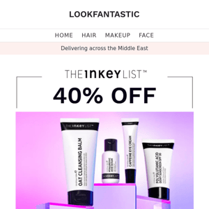 24 HOURS ONLY: 40% Off The INKEY List 😍