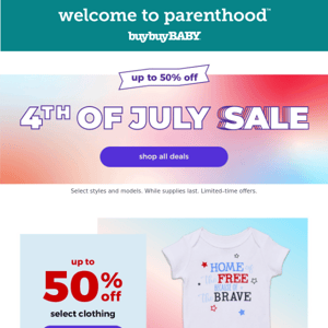 Get FORTY PERCENT OFF gear & activity for 👶​