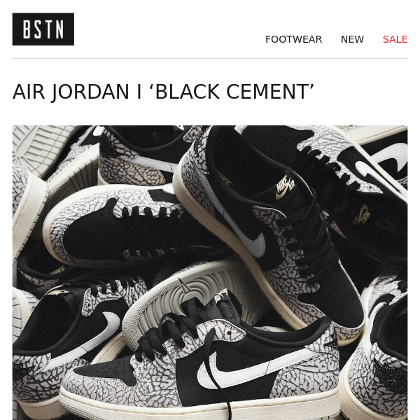 Out now: Air Jordan I Low ‘Black Cement‘ 