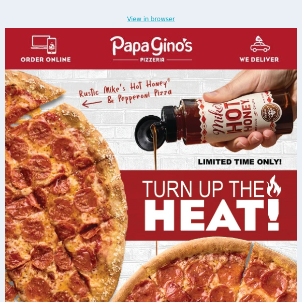 Papa Gino's Fans - Get Your Mike's Hot Honey® On! 🍕