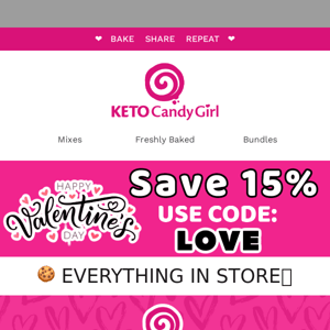 😍 15% off Everything Today!