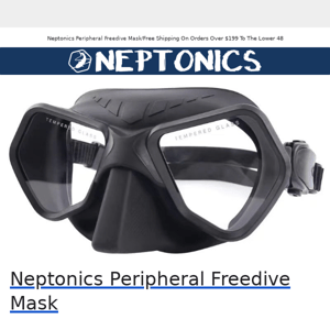 Neptonics New Product! Neptonics Peripheral Freedive Mask