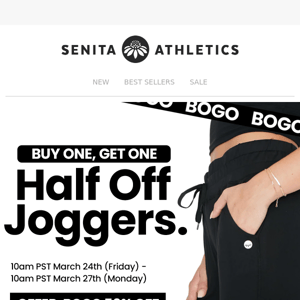 🏃‍♀️BOGO 50% off Senita joggers sale - Get ready to jog in style! 💥