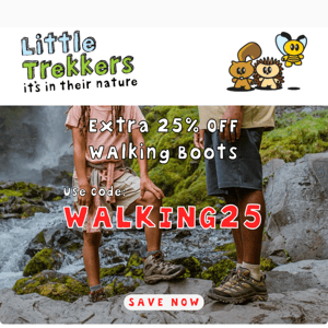 EXTRA 25% OFF - Walking Boots🥾